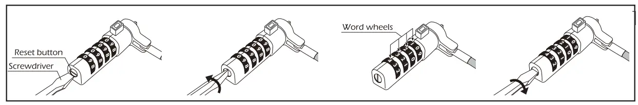 rocstor Y1RB005-B1 Slim Combination Lock - Figure 6