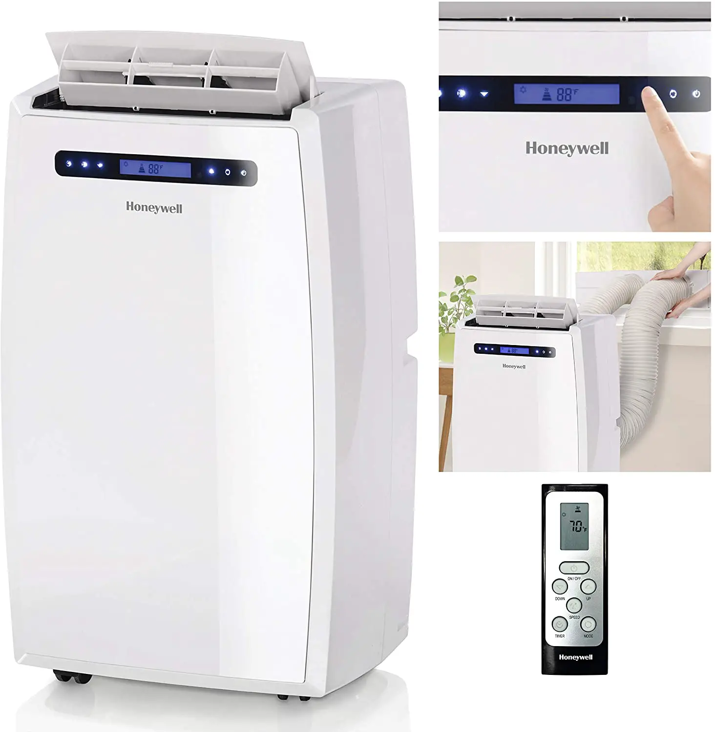 Honeywell Portable Air Conditioner(dual Hose) User Manual [mn10ccd, Mn10chcd, Mn12ccd, Mn12chcd, Mn14ccdmn14chcd]