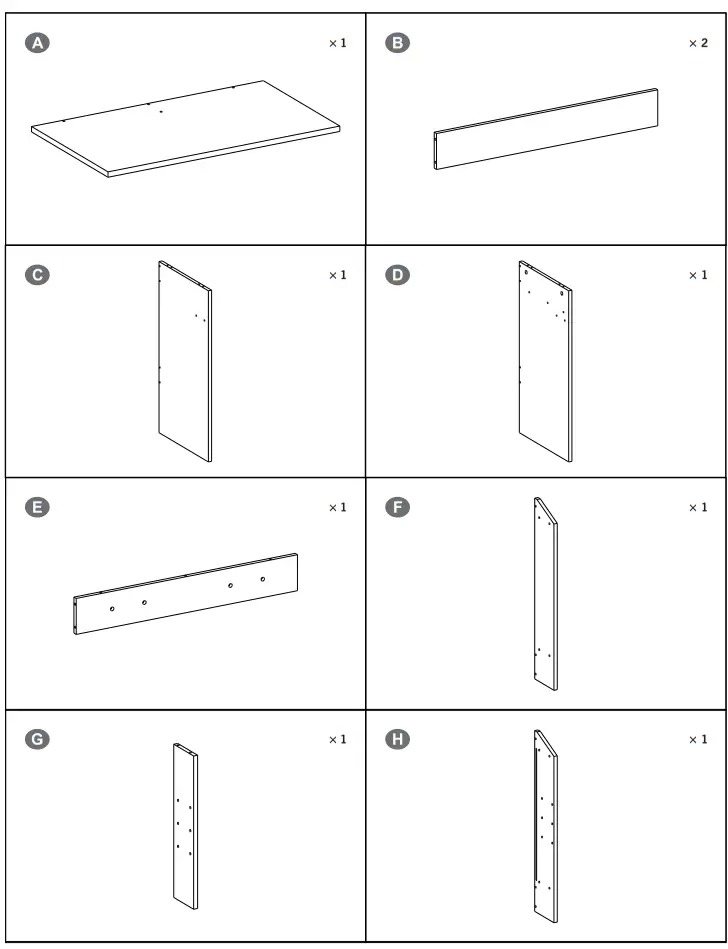 VASAGLE RDT118 Dressing Table - fig 1