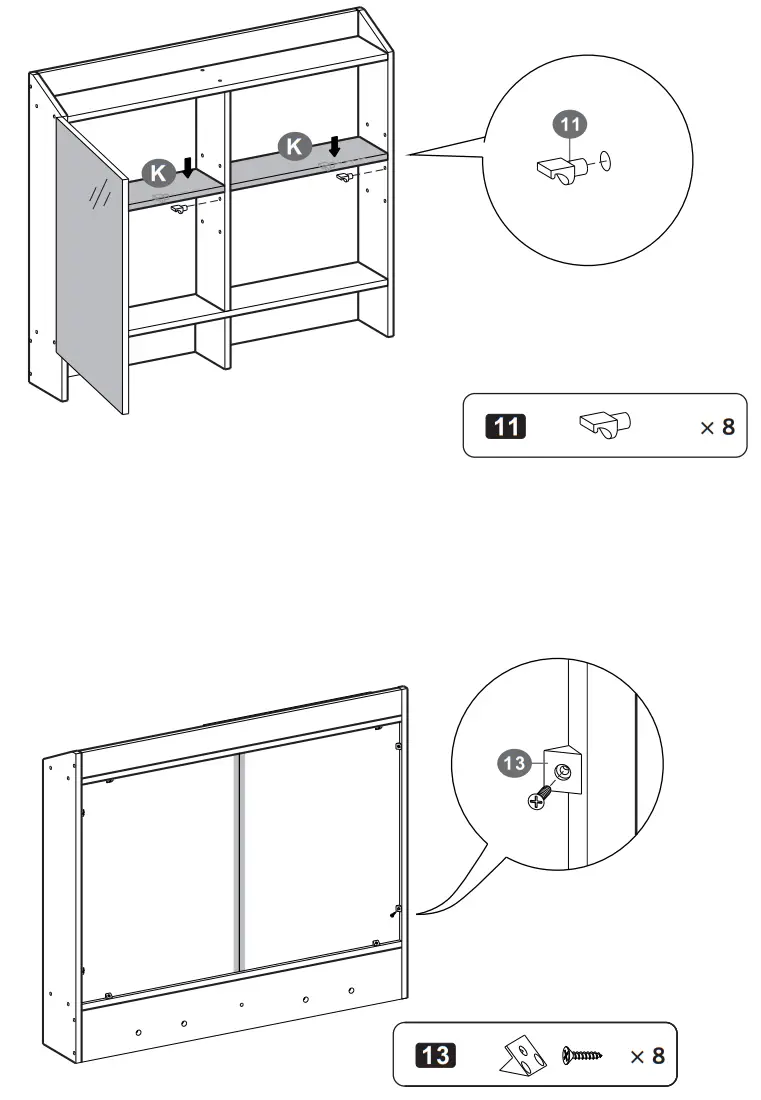 VASAGLE RDT118 Dressing Table - fig 23