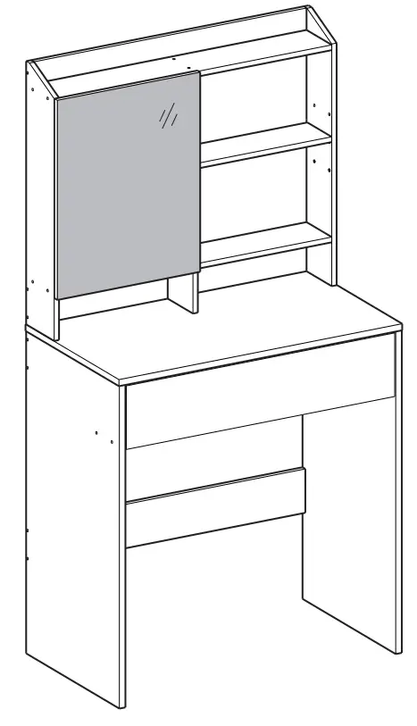VASAGLE RDT118 Dressing Table - fig 30