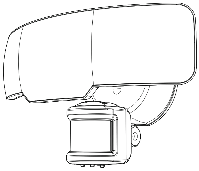 home zone MK SC0108 Triple Head LED Motion Sensor Security Light