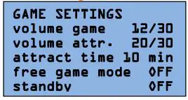 ELAUT Mistral Vending Crane - Game settings