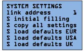 ELAUT Mistral Vending Crane - System settings