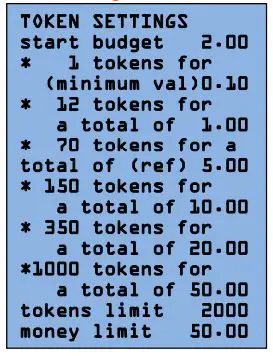 ELAUT Mistral Vending Crane - Token settings