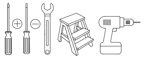 sygonix 2472505 Smart Ceiling Fan - bracket