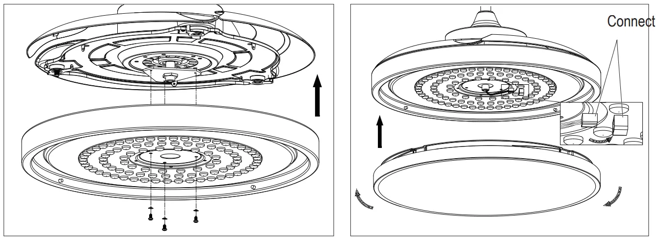 sygonix 2472505 Smart Ceiling Fan - plastic shade