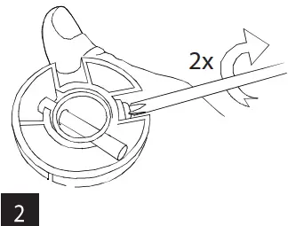 sygonix 2472505 Smart Ceiling Fan - screws