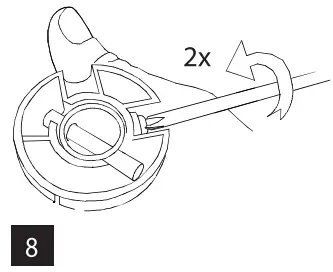 sygonix 2472505 Smart Ceiling Fan - screws1