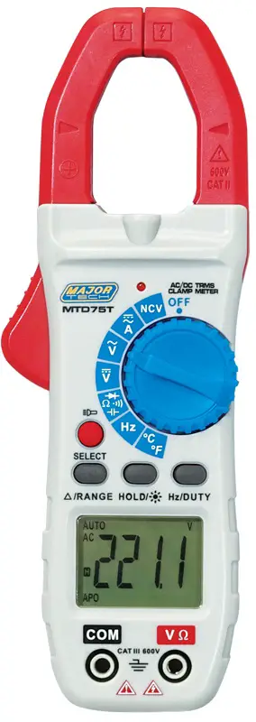 MAJOR TECH MTD75T 800A AC-DC True Rms Digital Clamp Meter
