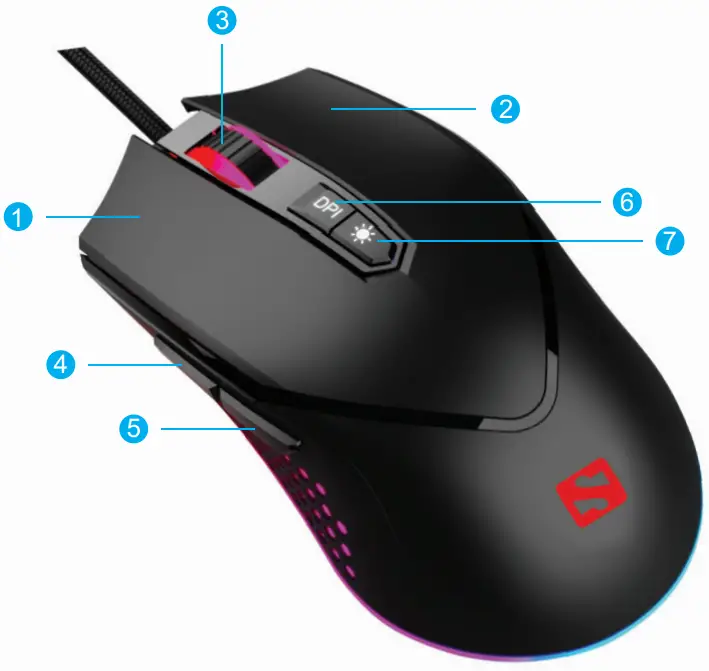 Sandberg 640-20 Azazinator Mouse 6400 -Overview