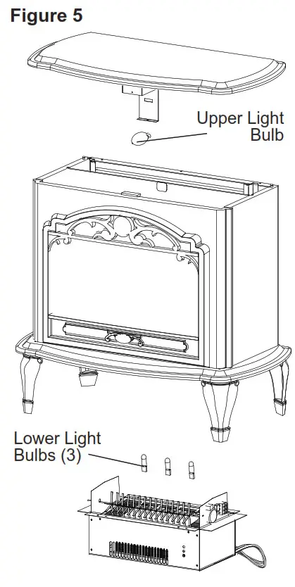 Dimplex Electric Stove - Lower Bulb Replacement