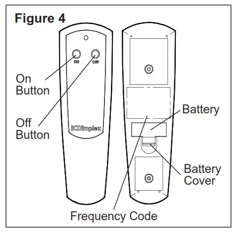 Dimplex Electric Stove TDS8515 - Remote Control