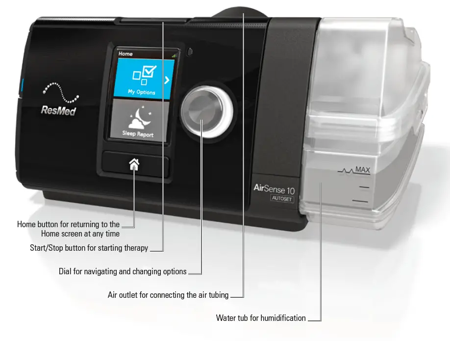 ResMed AirSense 10 AutoSet CPAP Machine With Humid Air 3