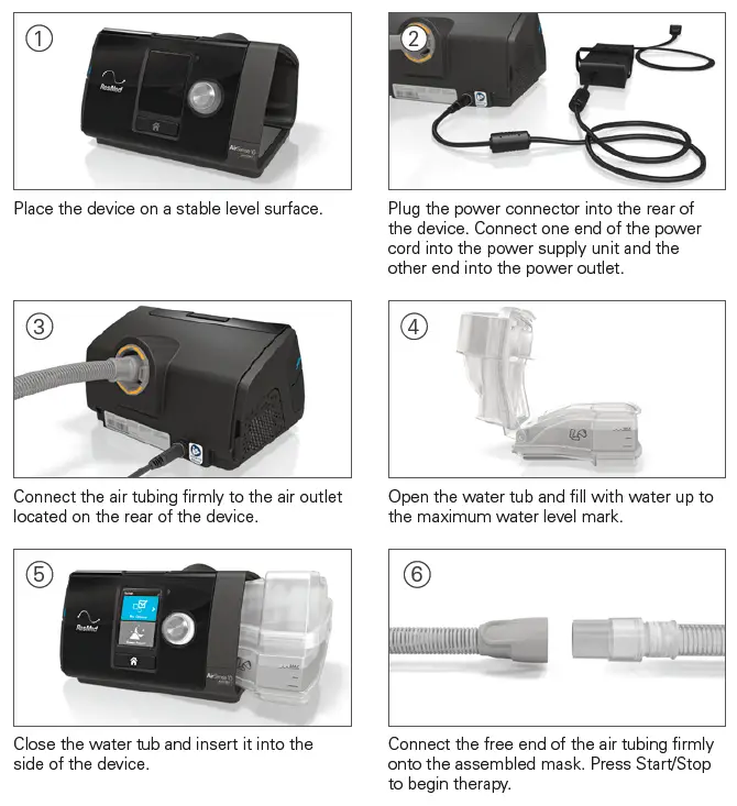 ResMed AirSense 10 AutoSet CPAP Machine With Humid Air 4