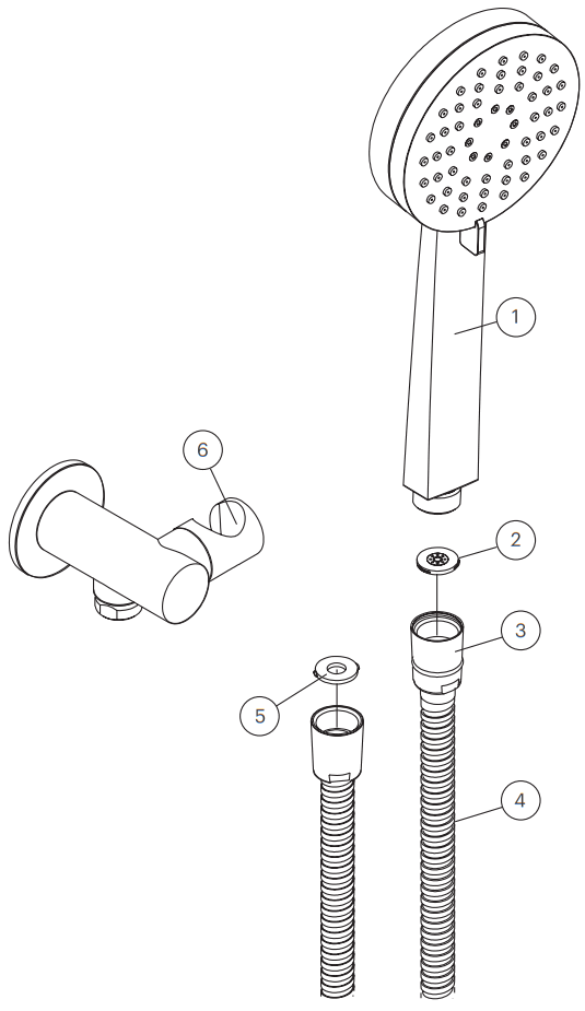 rogerseller 3506003201 Tonic Matt Black Tonic Up Wall Mixer