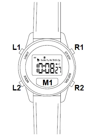 4 Button Digital Watch-fig-1