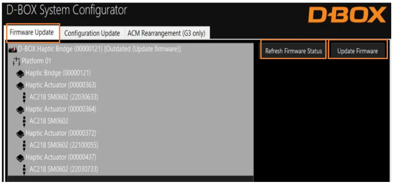 System configuration