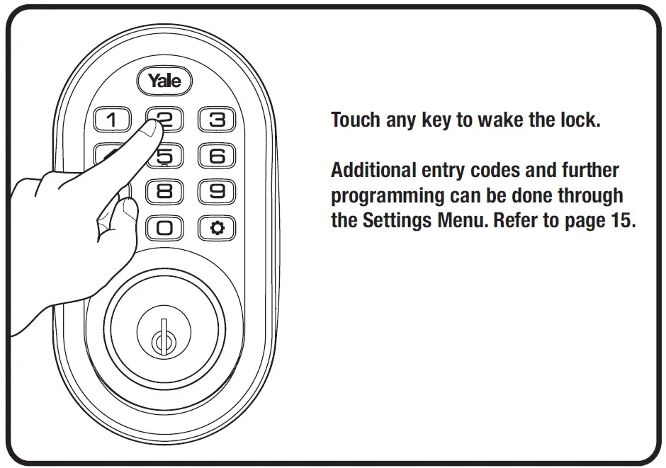 Yale Assure Lock Keypad Deadbolt YRD216 Batteries and cover 1