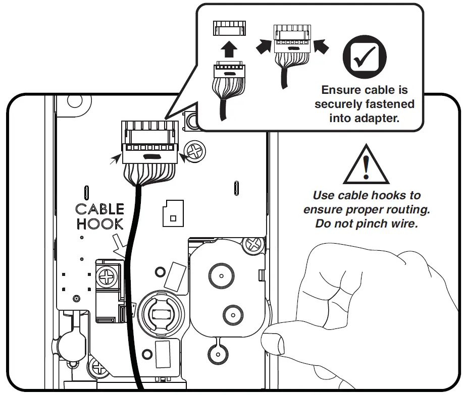 Yale Assure Lock Keypad Deadbolt YRD216 Cable Assembly 1