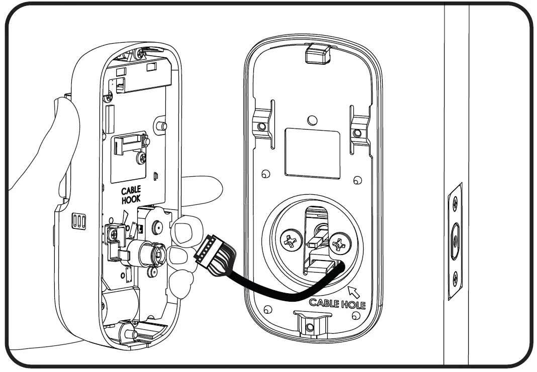 Yale Assure Lock Keypad Deadbolt YRD216 Cable Assembly