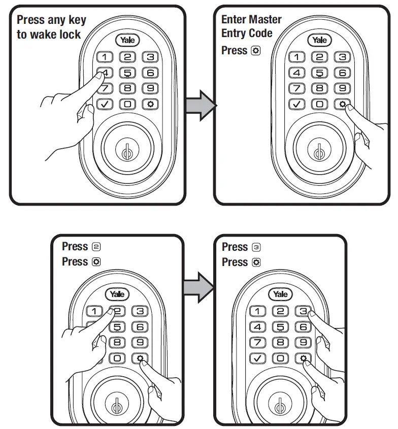 Yale Assure Lock Keypad Deadbolt YRD216 Deleting Entry Codes
