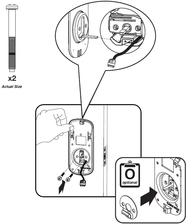 Yale Assure Lock Keypad Deadbolt YRD216 Inside Mounting Plate