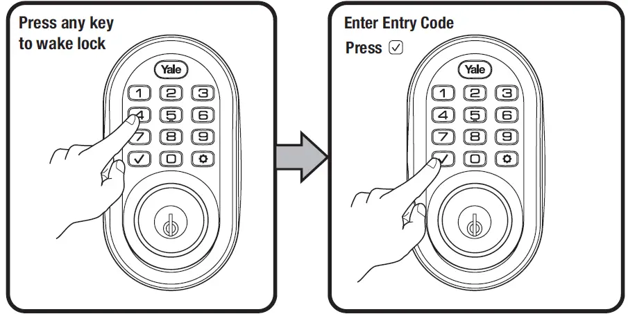 Yale Assure Lock Keypad Deadbolt YRD216 Unlocking Door with Entry Codes