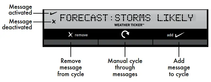 ACURITE 615RX Display for 3-in-1 Weather Sensor - Customize Weather Ticker Messages