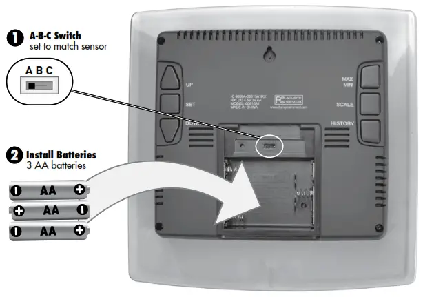 ACURITE 615RX Display for 3-in-1 Weather Sensor - Display Unit Setup