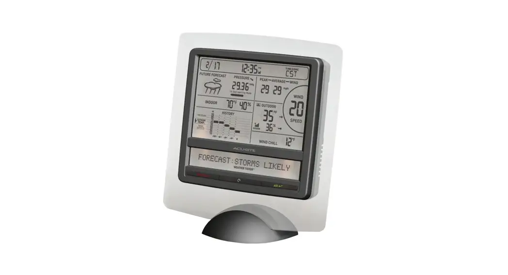 Acurite 615rx Display For 3-in-1 Weather Sensor Instruction Manual