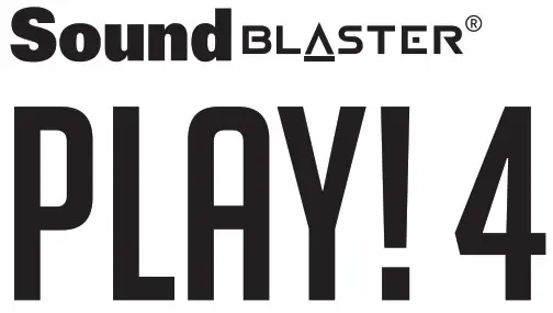 CREATIVE SB1860 Sound Blaster Play- lo