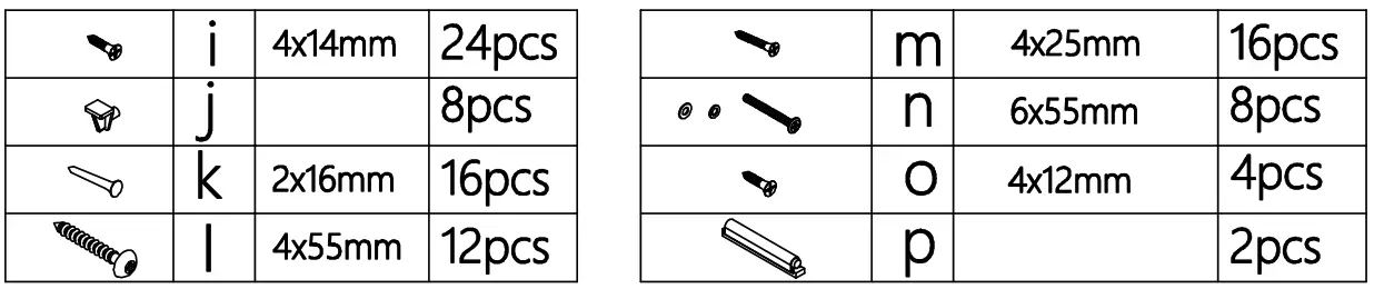 Kmart Stewart Buffet - hardware list 1