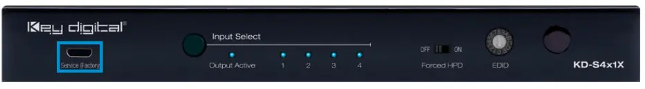 Key digital KD-S2x1X HDMI Switcher-Service