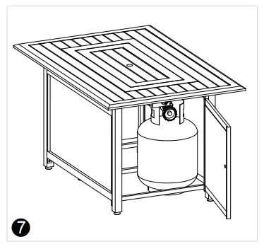 Paramount Outdoor Fire Pit FPT1879 -- 7C