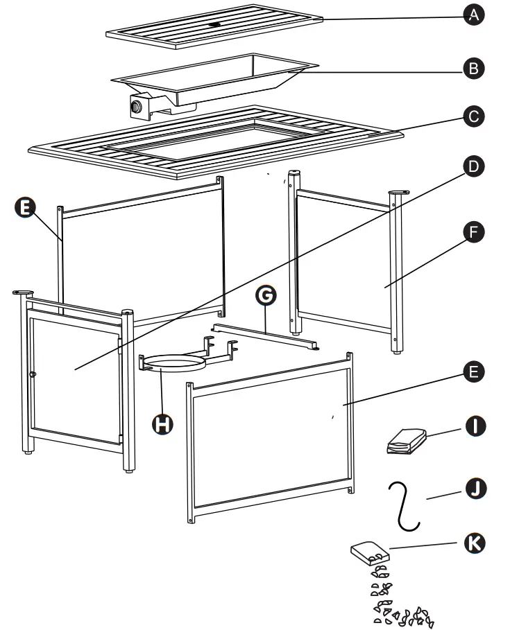 Paramount Outdoor Fire Pit FPT1879 -- PACK