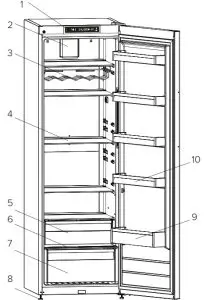 CDA FF821 Freestanding Full Height Larder