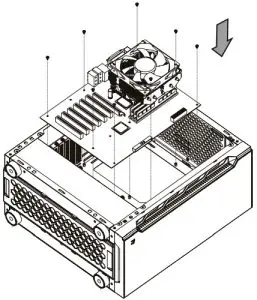 thermaltake H200 TG RGB Mid Tower Case - Motherboard Installation