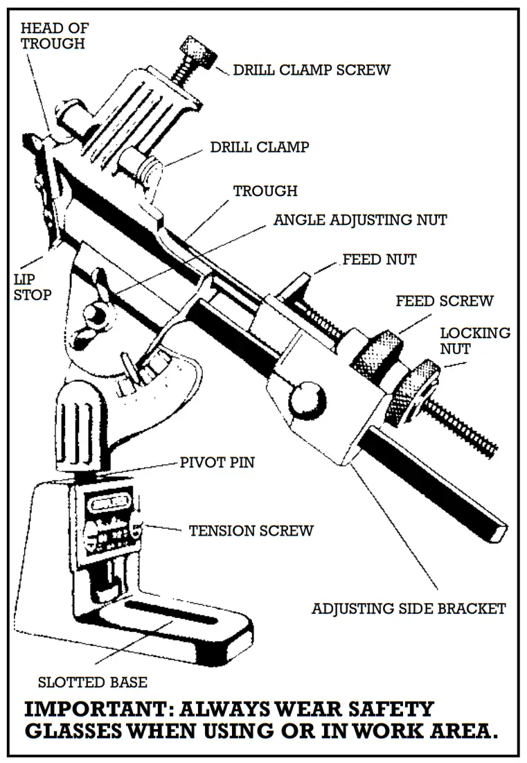 DRAPER 10751 1180 Drill Grinding Attachment - HEAD OF