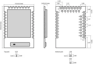 Size and pin definition