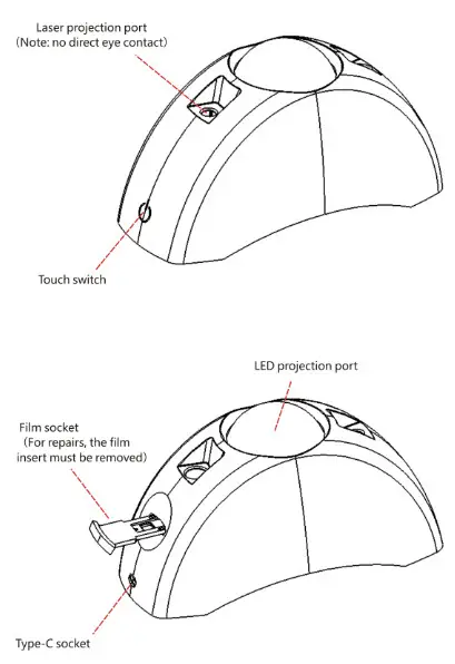 Yunfu Hongrui Intelligent Equipment HR C1 Dazzling Projector LampYunfu Hongrui Intelligent Equipment HR-C1 Dazzling Projector Lamp - Overview
