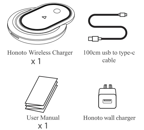 Honoto Technology WLS A01 Freedom Charge - What's inside