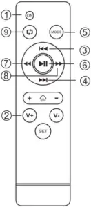 FOSI AUDIO E10 Pro Home Power Amplifier Remote Control