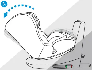 Adjusting the backrest angle