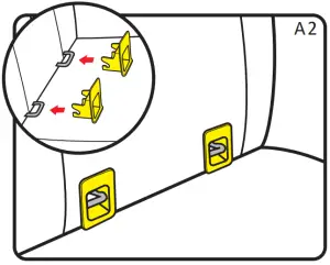 How to use the ISOFIX guides