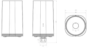 LINOVISION IOT-CPE5G Industrial Outdoor 5G 4G CPE Router - Dimensions