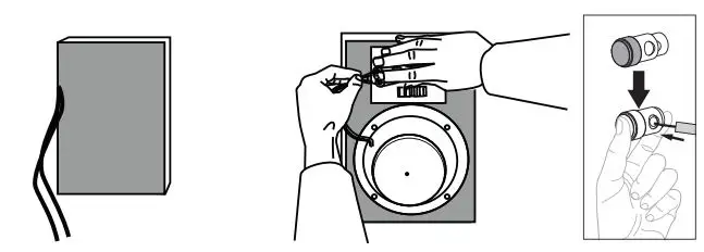 JADE NIWS-6 Electro Acoustic In Wall Speaker User Manual - Wire the Speaker