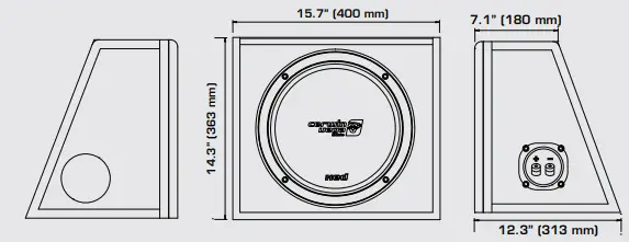 cerwin vega XE10SV Xed Loaded Enclosures - fig 2