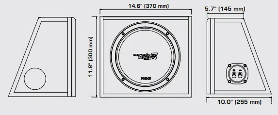 cerwin vega XE10SV Xed Loaded Enclosures - fig