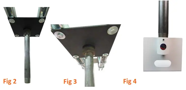 HuddleCamHD Small Base Camera Ceiling Mount - Mounting Instructions